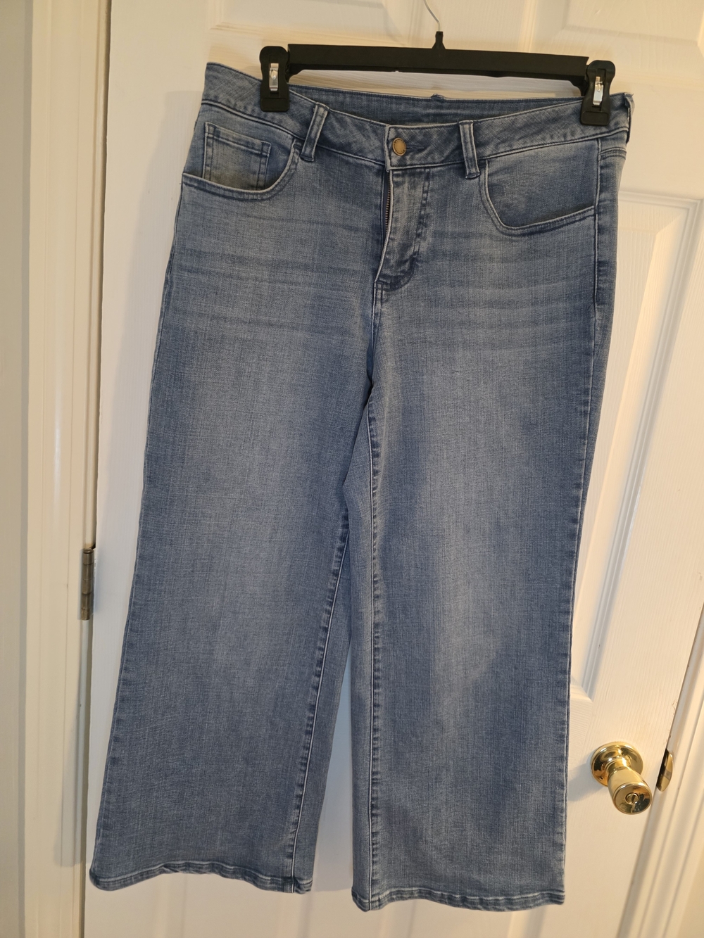 Belle by Kim Gravel Light Blue Wide-Leg Jeans